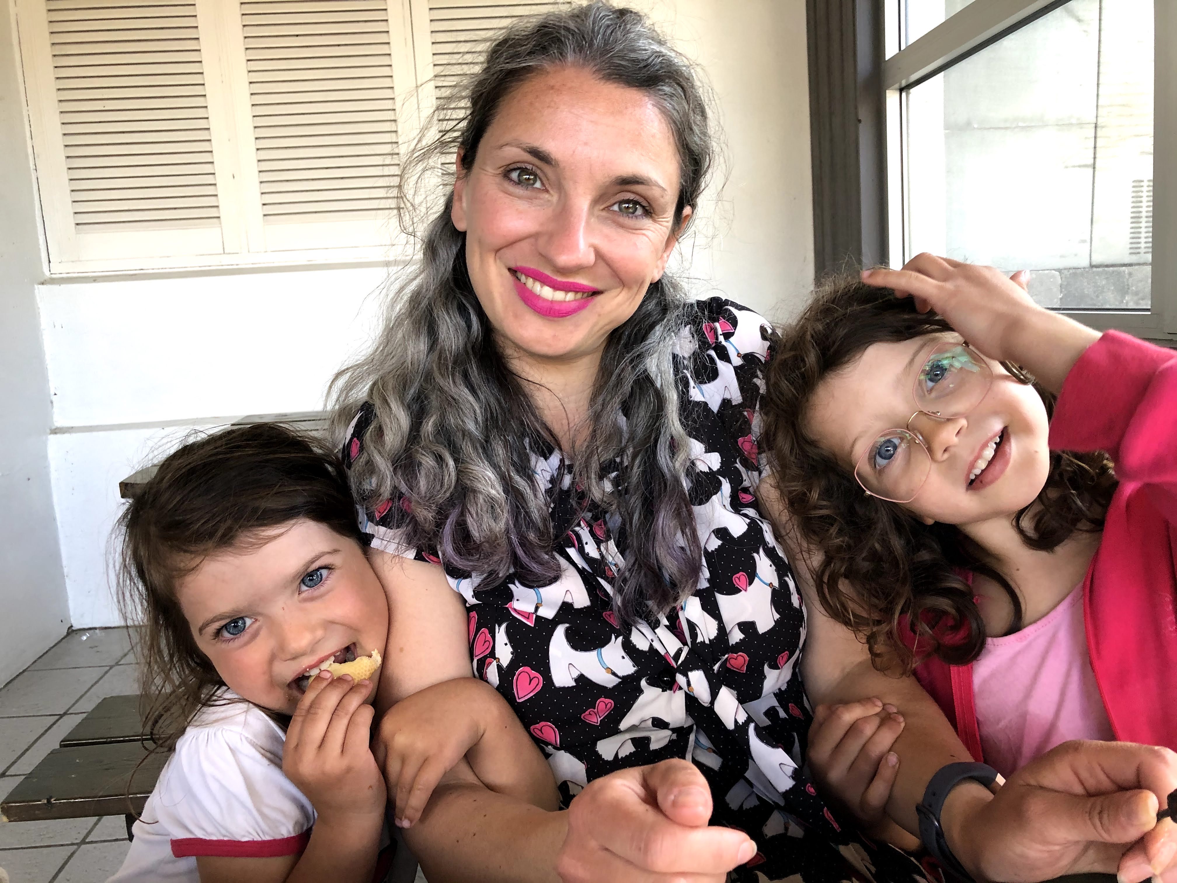 Wilhemina med sine børn